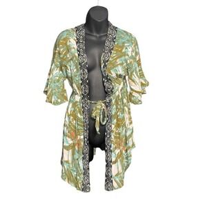 GREAT CONDITION Nalini Beach Wear Swim Suit Cover Up floral swim cover up dress